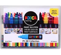 Uni Posca Paint Marker Pens Wallet Sets PC-1MR PC-3M PC-5M PC-8K