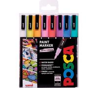 Uni Posca Paint Marker Pens Wallet Sets PC-1MR PC-3M PC-5M PC-8K