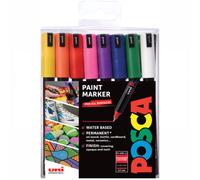 Uni Posca Paint Marker Pens Wallet Sets PC-1MR PC-3M PC-5M PC-8K
