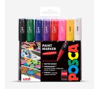 Uni : Posca : PC-1M : Extra-Fine Bullet Tip : 0.7mm : 8 Pens : Starter Pack