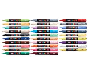 Uni Posca PC-1M Paint Marker Pen Extra-Fine Bullet Tip Nib 0.7mm Select Colour
