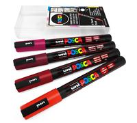 POSCA 153544842 1.5 mm Bullet Tip Waterbased Marker Pen - Ass' Colours (8 Pack)