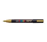 uni-ball Paint Art Marker Pens - Posca PC-3M - Gold & Silver - Wallet of 6