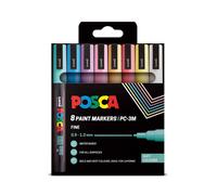 Uni POSCA PC-3M PC-1M Paint Markers 7/8 Pack Standard, Soft and Glitter Colours