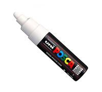 Uni Posca PC-7M Marker Art Pen Large Ball Tip, 5-5.5 mm - White
