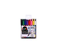 Uni Posca PC-1MR Paint Marker Pen, Starter Set of 8 Assorted Colours, Ultra Fine Tip