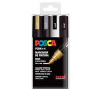 UNI Posca Set PC 5M 4 GSWB - Pack of 4