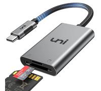 uni SD Card Reader, Aluminum USB C to Micro SD/SD Card Adapter Thunderbolt 3 for SDXC/SDHC/MMC/RS-MMC, Compatible for iPhone 15 16, MacBook Pro/Air, iPad Pro, Android, Galaxy S22 etc.