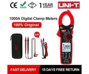 UNI-T 1000A True RMS Digital Clamp Meter 1000V AC DC Voltmeter Pliers Ammeter UT206B UT207B UT208B Inrush Current LPF ACV Test UT206B