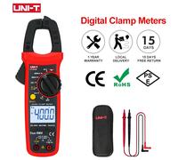 UNI-T 400A/600A AC Current Amperometric Clamp Meters UT204R UT202F UT203R Pliers Ammeter Voltmeter Digital Clamp Multimeter UT202F No DC current