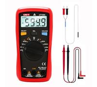 UNI-T Digital Multimeter Tester UT133A, AC DC Voltage Current Dmm Multimeter 6000 Counts Auto Ranging NCV Measures Volt Amp Ohm Capacitance Frequency Temperature, Continuity Diode Test, Palm Size