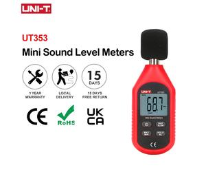 UNI-T Noise Meter UT353 UT353BT Sound Level Meter 30~130 dB Meter Decibel Meter Sound Detector Digital Sonometer UT353