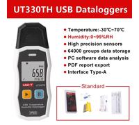 UNI-T Temperature Humidity Data Logger Recorder 64000 Points USB PDF Reports LED
