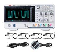 UNI-T UPO1104 DSO Ultra Phosphor Digital Oscilloscope 100MHz 4 Channels 2 GSa/s 56 Mpts Memory Depth 500,000 wfm/s 7 Inch Display Fast Acquire 1 Mpts FFT Points