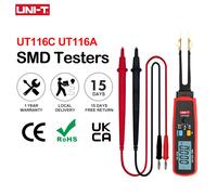 UNI-T UT116C UT116A SMD Tester Meter Rotable Tweezer Resistance Capacitance LED Diode Continuity Battery Tester UT116C