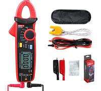 UNI-T UT210D Mini Digital Clamp Meter 200A AC DC Current True RMS Pliers Ammeter Voltage Frequency Temperature Tester Multimeter with Alligator Clip