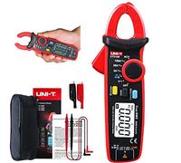 UNI-T UT210E Mini Digital Clamp Meter 100A AC DC Current Voltage True RMS Pliers Ammeter Resistance, Capacitance, Diode Tester Multimeter with Alligator Clip