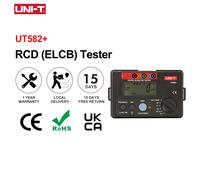 UNI-T UT582+ Digital RCD (ELCB) Tester AUTO RAMP Leakage Circuit Breaker Meter with Mis-Operation Buzzer