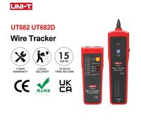 UNI-T UT682/UT682D Network Wire Tester Tracker RJ11 RJ45 Wire Line Finder Lan tester Handheld Cable Testing Tool for Network (UT682D)
