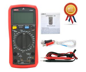 UNI-T UT890C Digital LCD Multimeter AC DC LCD Backlight Automotive Tempera ⊕IK