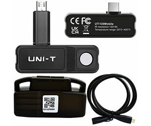 UNI-T UTi120Mobile Thermal Camera for Android, 120x90 IR Resolution, 25 Hz Frame Rate, <60mK NETD, Portable