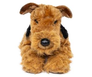 Uni-Toys - Airedale Terrier, Lying Down - 43 cm (Length) - Plush Dog - Plush Toy, Cuddly Toy