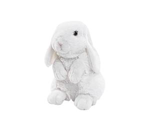 Uni-Toys - Aries rabbit white - 19 cm (height) - plush rabbit, rabbit - plush toy, cuddly toy