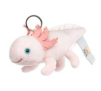 Uni-Toys - Axolotl with Key Ring - 15 cm (Length) - Plush Water Animal - Plush Toy, Cuddly Toy