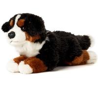 Uni-Toys - Bernese Mountain Dog, Lying Down - 38 cm (Length) - Plush Dog, Pet - Plush Toy, Cuddly Toy, Black/Brown/White