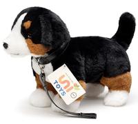 Uni-Toys - Bernese Mountain Dog, Standing - With Lead - 29 cm (Length) - Plush Dog - Plush Toy, Cuddly Toy