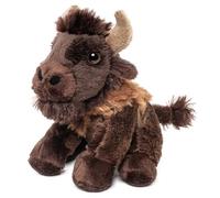 Uni-Toys - Bison Plushie - 13 cm (Height) - Plush Buffalo, Wisent, Beef - Plush Toy, Cuddly Toy
