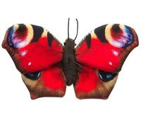Uni-Toys - Butterfly Red (with Loop) - 24 cm (Width) - Plush Insect - Plush Toy, Cuddly Toy