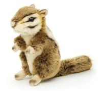 Uni-Toys - Chipmunk, standing - 18 cm (height) - plush rodent, chipmunk - plush toy, cuddly toy