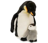 Uni Toys D70884 Emperor Penguin with Baby Cute Plush 26cm Soft Toy