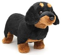 Uni-Toys - Dachshund, standing (without lead) - 28 cm (length) - plush dog, pet - plush toy, cuddly toy