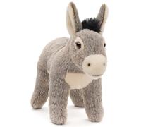 Uni-Toys - Donkey Grey, Standing - 20 cm (Height) - Plush Donkey - Plush Toy, Cuddly Toy