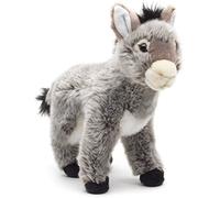Uni-Toys - Donkey Grey, Standing - 28 cm (Height) - Plush Donkey - Plush Toy, Cuddly Toy