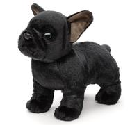 Uni-Toys - Eco-Line - French bulldog (black) - without leash - 26 cm (length) - plush dog - plush animal