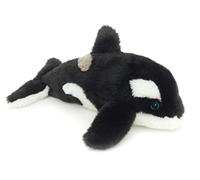 Uni-Toys - Eco-Line - Orca - 100% Recycled Material - 25 cm (Length) - Plush Whale, Killer Whale - Plush Toy, Cuddly Toy