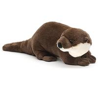 Uni-Toys - Eco-Line - Otter, Standing - 100% Recycled Material - 42 cm (Length) - Plush Otter - Plush Toy, Cuddly Toy