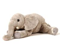 Uni-Toys - Elephant lying down - 27 cm (length) - plush toy, cuddly toy