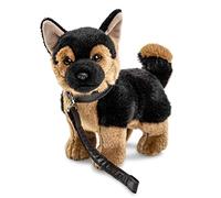 Uni-Toys - German Shepherd Puppy, Standing - With Lead - 26 cm (Height) - Plush Dog, Pet - Plush Toy, Cuddly Toy