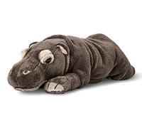 Uni-Toys - Hippo, lying down, 30 cm (length), plush hippo, hippo, plush toy, cuddly toy