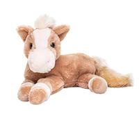 Uni-Toys - Horse Light Brown, Lying Down - Super Soft - 28 cm (Length) - Plush Horse, Farm Animal - Plush Toy, Cuddly Toy