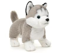 Uni-Toys - Husky grey, standing (without lead) - 30 cm (length) - plush dog - plush toy, cuddly toy
