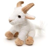 Uni Toys - Mountain Goat Plushie - 14 cm (length) - cuddly/plush toy