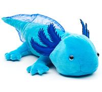 Uni-Toys Original Axolotl (blue) - 32 cm (length) - plush water animal - plush toy, cuddly toy