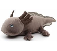 Uni-Toys Original Axolotl (brown-grey) - 32 cm (length) - plush water animal - plush toy, cuddly toy