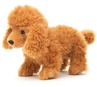 Uni-Toys - Poodle (light brown), standing (without lead) - 30 cm (length) - plush dog - plush toy, cuddly toy