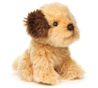 Uni-Toys - Shih Tzu Doodle, Sitting - 18 cm (Height) - Shih Poo, Plush Dog - Plush Toy, Cuddly Toy